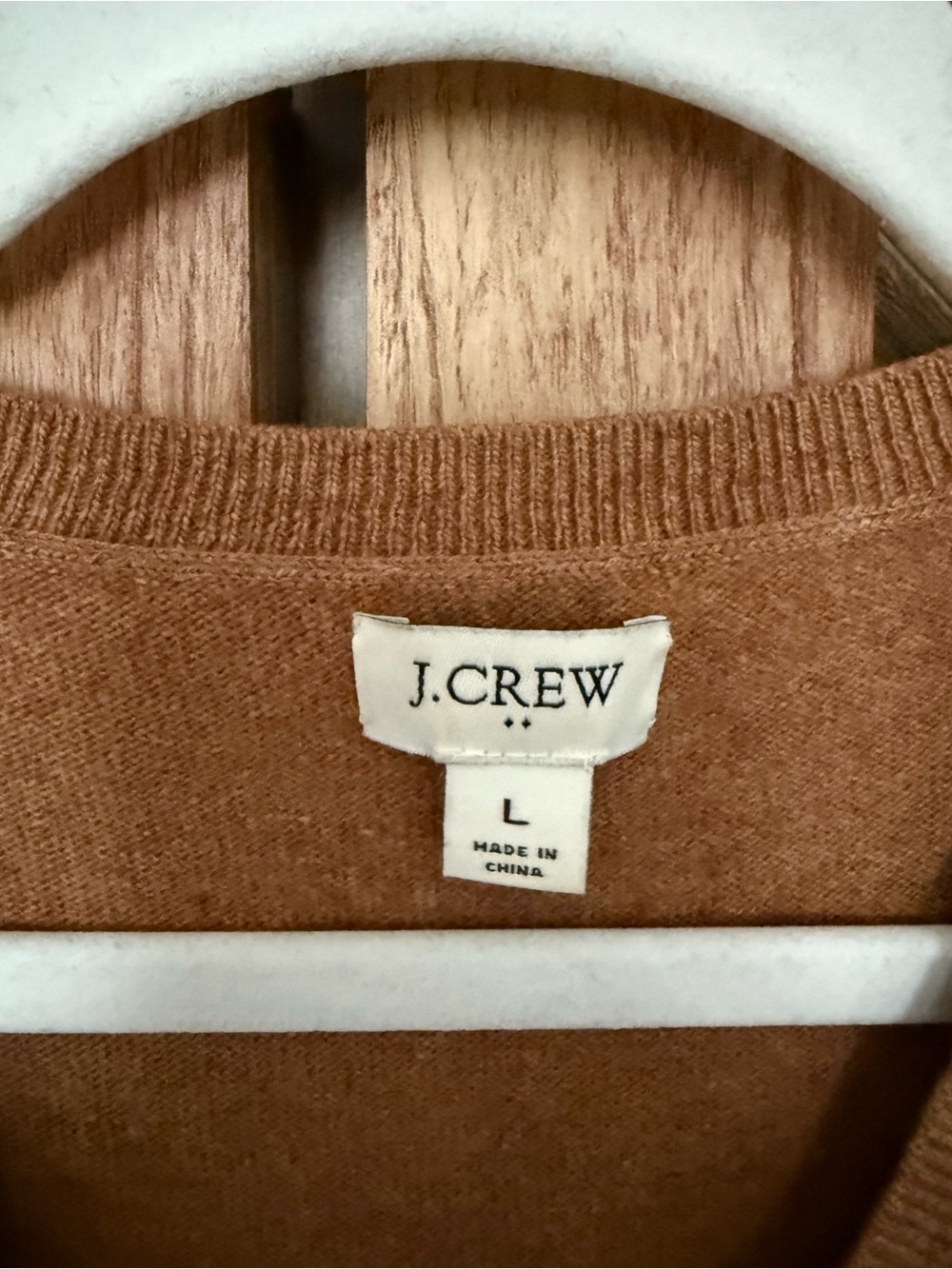 J. Crew V-Neck Tunic Sweater in Chestnut - Picture 3 of 5